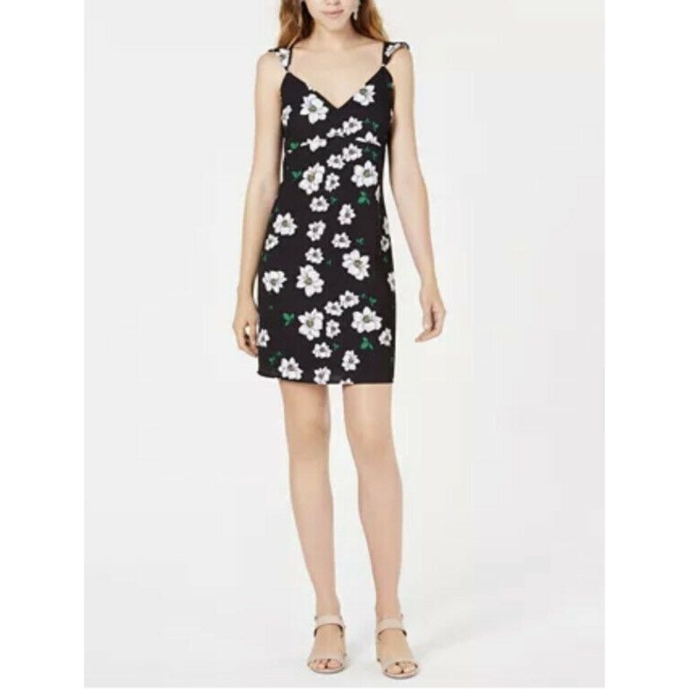 Bar III Women's Floral-Print Slip Dress Size 0‎ NWT Sleeveless